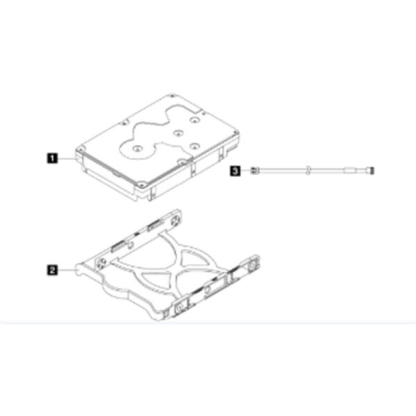 LENOVO THINKSYSTEM 4XB7A77446 ST50/ST45 SERIES 3.5 2TB 7.2K SATA6GB NON-HOT SWAP 512N HDD