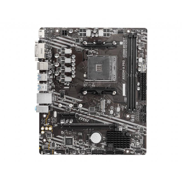 MSI A520M-A PRO DDR4 4600MHZ 1XHDMI 1XDVI 1XM.2 USB 3.2 MATX AM4 (AMD AM4 5000/4000/3000 SERİLERİ İLE UYUMLU)
