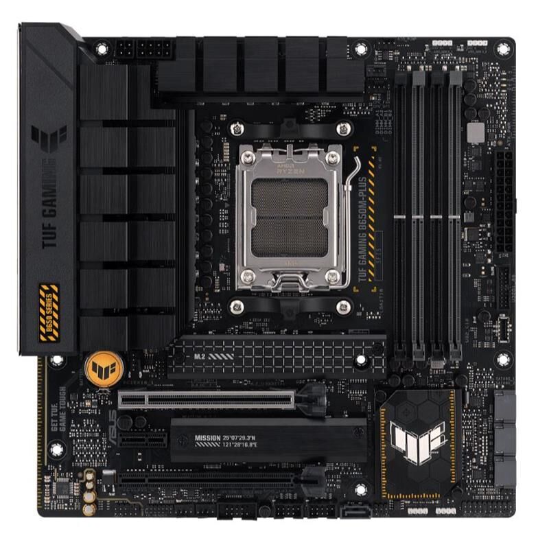 ASUS TUF GAMING B650M-PLUS DDR5 6400MHZ 1XHDMI 1XDP 2XM.2 USB 3.2 MATX AM5 (AMD AM5 9000/8000/7000 SERİLERİ İLE UYUMLU)