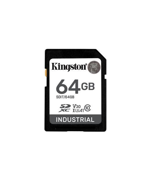 64GB SDHC Industrial -40C to 85C C10 UHS-I U3 V30 A1 pSLC