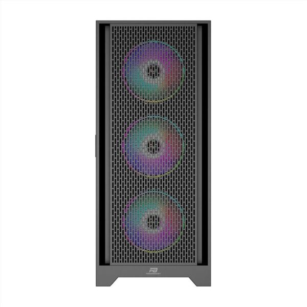 PowerBoost PB-PS5846B 600W ATX USB 3.0 Rainbow Fanlı Mesh Gaming Siyah Kasa