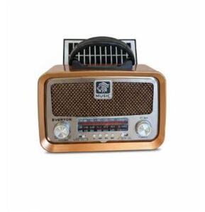 Everton RT-653  Solarlı,Şarjlı Nostaljik Radyo (Bluetooth-USB-SD-FM )