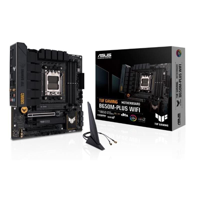ASUS TUF GAMING B650M-PLUS WIFI DDR5 6400MHZ 1XHDMI 1XDP 2XH.2 USB 3.2 MATX AM5 (AMD AM5 9000/8000/7000 SERİ İLE UYUMLU)