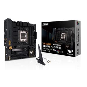 ASUS TUF GAMING B650M-PLUS WIFI DDR5 6400MHZ 1XHDMI 1XDP 2XH.2 USB 3.2 MATX AM5 (AMD AM5 9000/8000/7000 SERİ İLE UYUMLU)