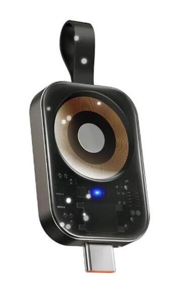 MCDODO CH-2062 3.5W Apple Watch İçin Type-C Girişli Manyetik Kablosuz Şarj Aleti - Siyah