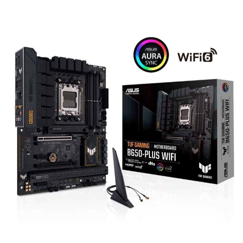 ASUS TUF GAMING B650-PLUS WIFI DDR5 6400MHZ 1XHDMI 1XDP 3XM.2 USB 3.2 ATX AM5 (AMD AM5 9000/8000/7000 SERİ İLE UYUMLU)