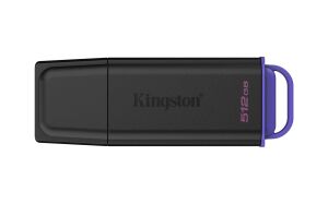 Kingston DTXG2-512GB 512GB Portable USB 3.2 Gen 1 DataTraveler Exodia Black-Purple Flash Bellek