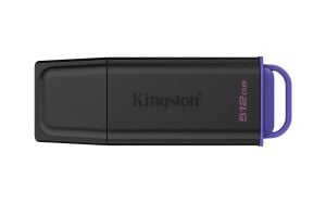 Kingston DTXG2-512GB 512GB Portable USB 3.2 Gen 1 DataTraveler Exodia Black-Purple Flash Bellek