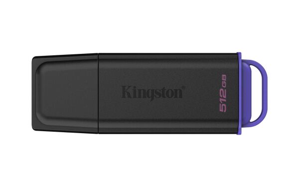 Kingston DTXG2-512GB 512GB Portable USB 3.2 Gen 1 DataTraveler Exodia Black-Purple Flash Bellek