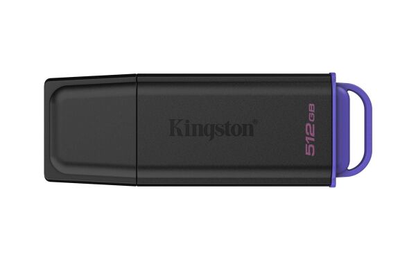 Kingston DTXG2-512GB 512GB Portable USB 3.2 Gen 1 DataTraveler Exodia Black-Purple Flash Bellek