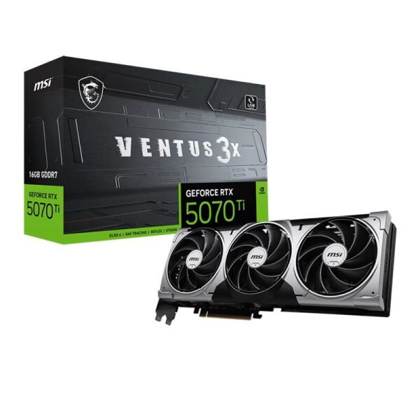 MSI GEFORCE RTX5070TI 16G VENTUS 3X 16GB GDDR7 256BIT 1XHDMI 3XDP EKRAN KARTI