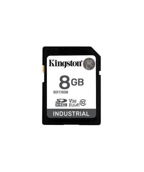 8GB SDHC Industrial -40C to 85C C10 UHS-I U3 V30 A1 pSLC