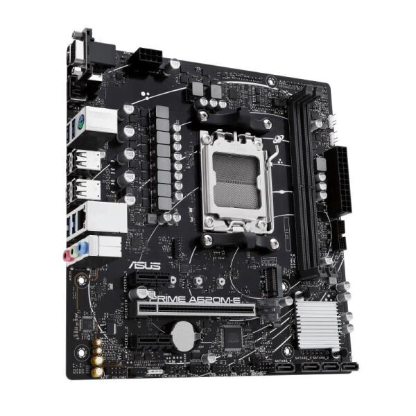 ASUS PRIME A620M-E DDR5 7000MHZ 1XVGA 1XHDMI 1XDP 1XM.2 USB 3.2 MATX AM5 (AMD AM5 9000/8000/7000 SERİLERİ İLE UYUMLU)
