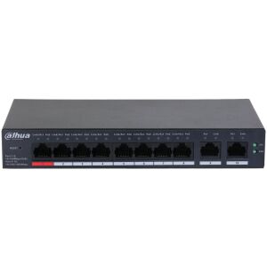DAHUA CS4010-8ET-110 8 PORT 10/100 110W POE + 2 PORT GIGABIT UPLINK CLOUD YÖNETİLEBİLİR METAL KASA SWITCH