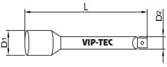Vıp-tec 1-4'' Uzun Uzatma 100MM VT114003