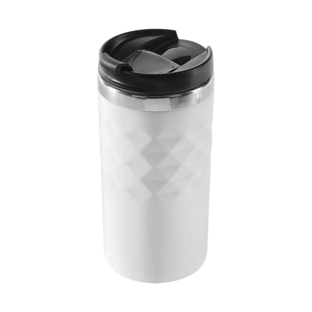 S-link SL-TM03 Mat Beyaz 300ML Iç 304 Dış 201 Paslanmaz Çelik Kupa-Bardak