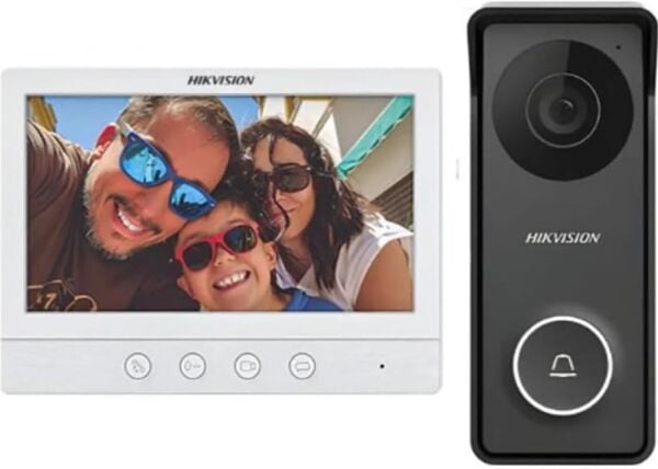 Hikvision DS-KIS213 7'' 4 Tellli Analog Vİdeo İnterkom Kit