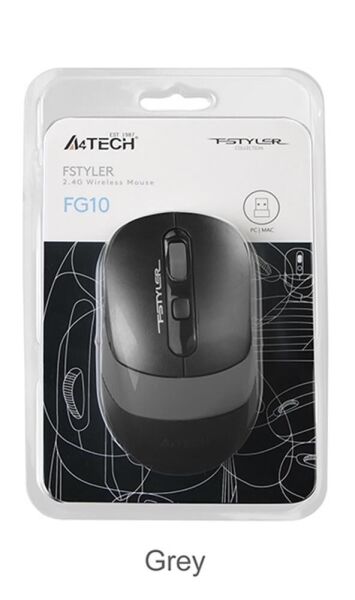 A4 Tech Fg10S Silent Gri Nano Kablosuz Optik 2000 Dpı Mouse (Sessiz)