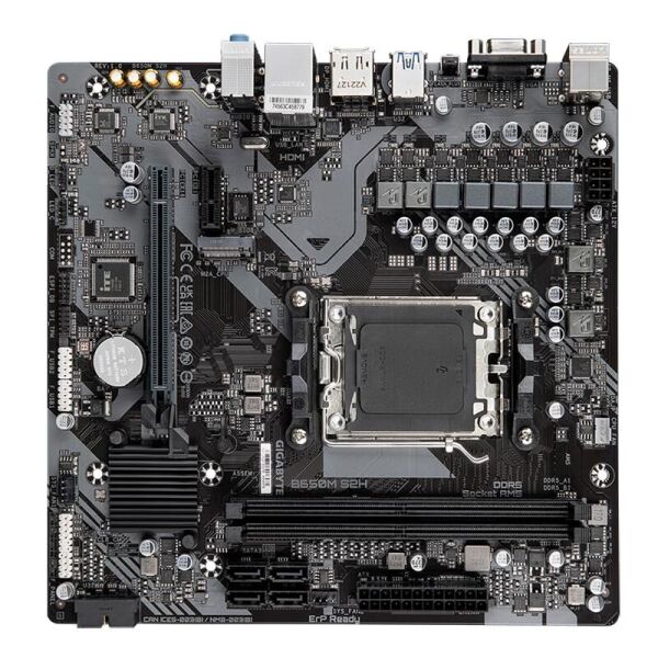 GIGABYTE B650M S2H DDR5 6400MHZ 1XVGA 1XHDMI 1XDP 1XM.2 USB 3.2 MATX AM5 (AMD AM5 9000/8000/7000 SERİLERİ İLE UYUMLU)