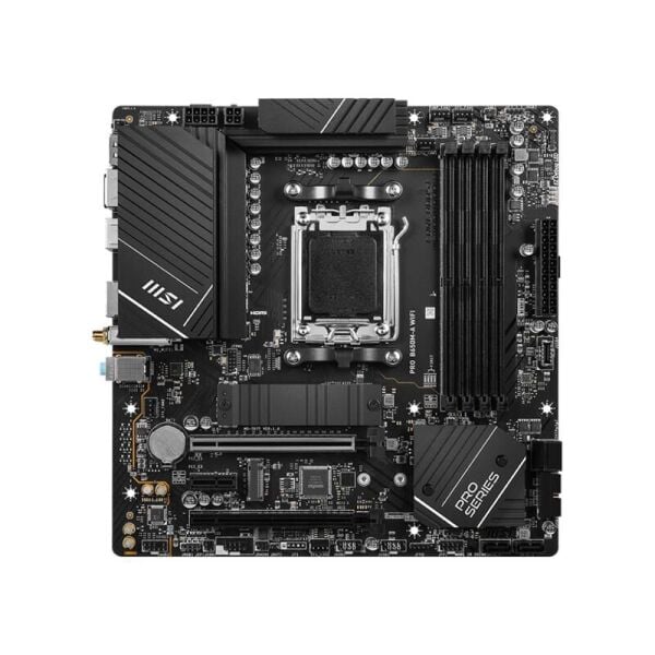 MSI PRO B650M-A WIFI DDR5 6000MHZ 1XHDMI 1XDP 2XM.2 USB 3.2 MATX AM5 (AMD AM5 9000/8000/7000 SERİLERİ İLE UYUMLU)