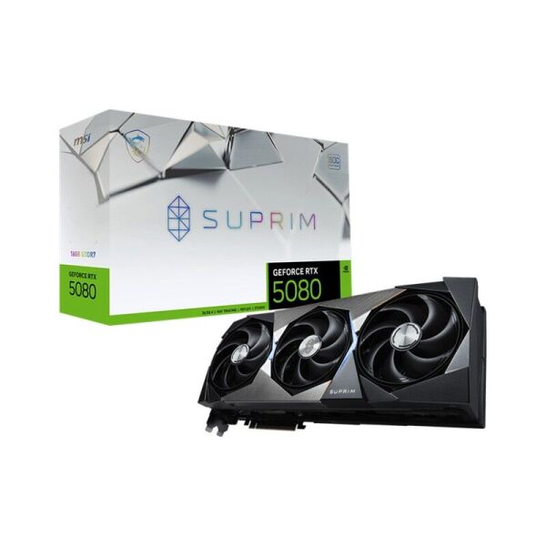 MSI GEFORCE RTX5080 16G SUPRIM SOC 16GB GDRR7 256BIT 3XDP 1XHDMI EKRAN KARTI