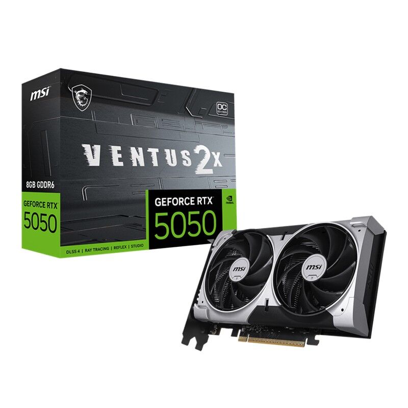 MSI GEFORCE RTX5050 8G VENTUS 2X OC 8GB GDDR6 128BIT 1XHDMI 3XDP EKRAN KARTI