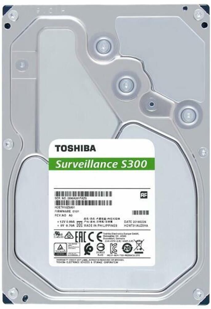 Toshiba 6TB HDWT860UZSVA 3.5 S300 5400RPM 256MB SATA3 Güvenlik 7-24 Harddisk