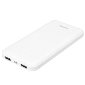 Asonic AS-P10 10000mAh 2-USB Output Powerbank Beyaz Taşınabilir Pil Şarj Cihazı