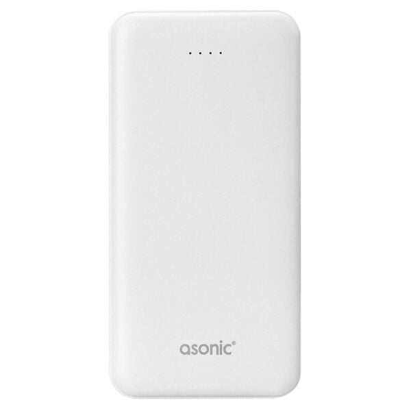 Asonic AS-P10 10000mAh 2-USB Output Powerbank Beyaz Taşınabilir Pil Şarj Cihazı