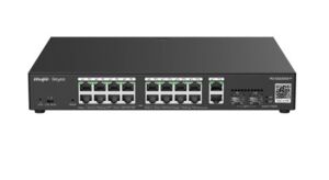 Ruijie-Reyee RG-ES220GS-P 16 Port Poe+ 10-100-1000 Mbps + 2 Port SFP + 2 Port Uplink Yönetilebilir