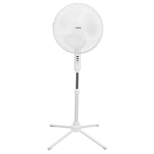 Everest FAN10 Valora Air Beyaz-Gri 16 Maks 45W 3 Kademe 1200RPM Yıldız Ayak 5 Bıçaklı Vantilatör