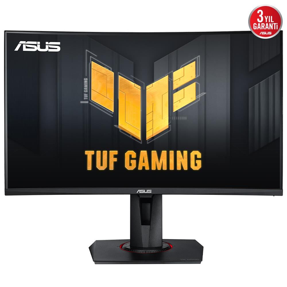 Asus 27'' Tuf Gaming Vg27Vqm Curved 1920X1080 1Ms 240Hz Dp Hdmı Vesa Yükseklik Ayarlı Monitör