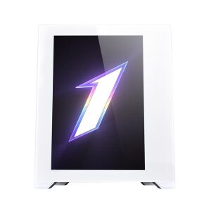 1ST PLAYER STEAM PUNK SP7-EV BEYAZ 13.3'' LCD ÖN EKRANLI 5X12CM ARGB REVERSE FAN+1X12CM ARGB FAN TEMP