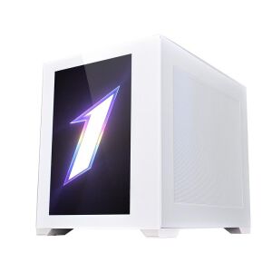 1ST PLAYER STEAM PUNK SP7-EV BEYAZ 13.3'' LCD ÖN EKRANLI 5X12CM ARGB REVERSE FAN+1X12CM ARGB FAN TEMP