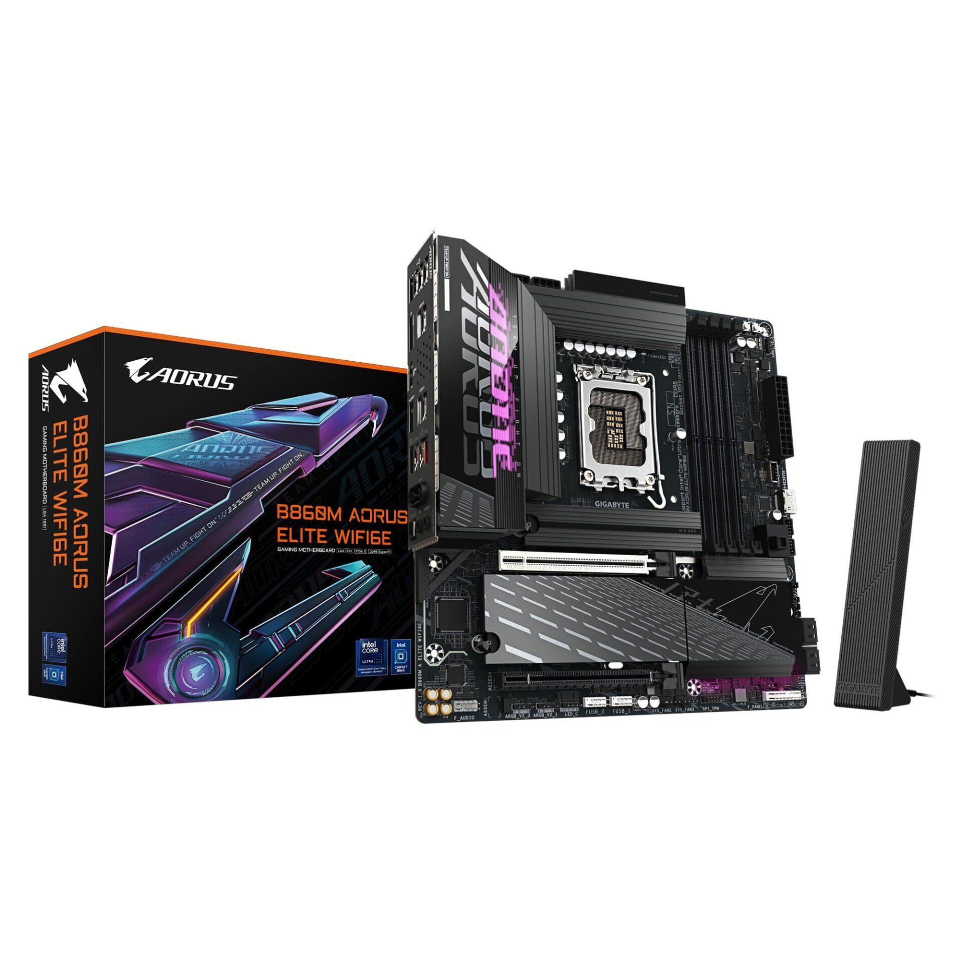 GIGABYTE B860M AORUS ELITE WIFI6E LGA1851 DDR5 9200MHz ANAKART