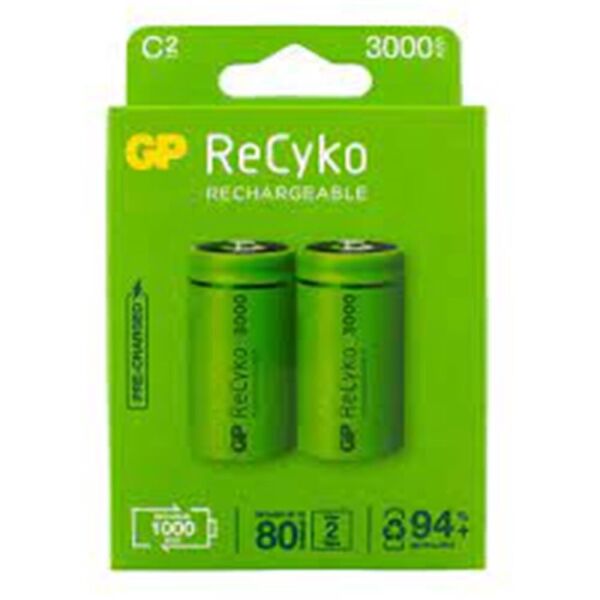 Gp 5700 mAh Kalın Şarjlı Kalın Pil 2 li Kart D Boy GP570DHCBMTR-2EB2