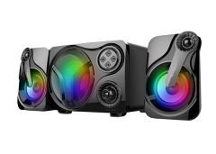 Mikado MD-BT28 5W+3W×2 BT,TF Card,USB, FM Radyo Siyah Led Işıklı Speaker