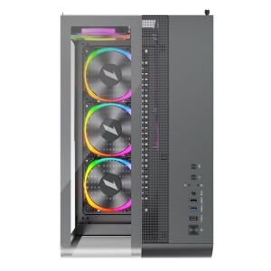 1ST PLAYER RT7 SİYAH DIGITAL 850W 80+ GOLD FULL MODÜLER 4X12CM ARGB 3 TARAFLI TEMPERLİ CAM USB 3.0 - TYPE C ATX KASA