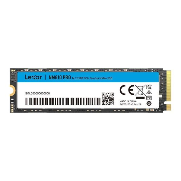 ALexar NM610PRO 500GB PCIe Gen3 x4 Okuma 3300MB – Yazma 1700MB M.2 SSD (LNM610P500G-RNNNG)