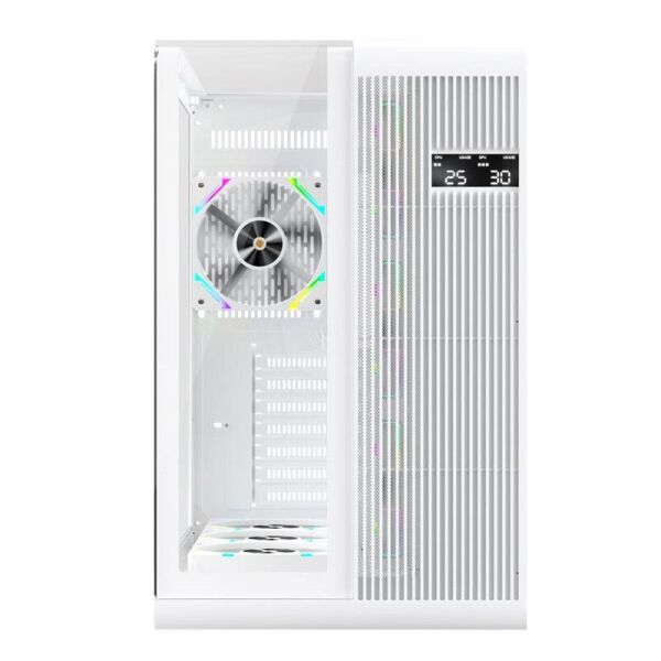1ST PLAYER RT7 BEYAZ DIGITAL 850W 80+ GOLD FULL MODÜLER 4X12CM ARGB 3 TARAFLI TEMPERLİ CAM USB 3.0 - TYPE C ATX KASA