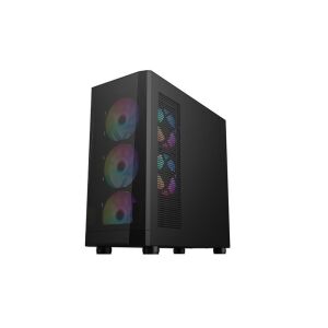 1ST PLAYER FD5-M SİYAH 600W 80+ ARGB 4X12CM FAN TEMPERLİ CAM MESH USB 3.0 M-ATX KASA