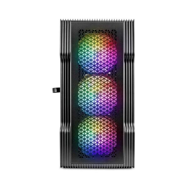 1ST PLAYER TRILOBITE T3 SİYAH 600W 80+ ARGB 4X12CM FAN TEMPERLİ CAM MESH USB 3.0 M-ATX KASA