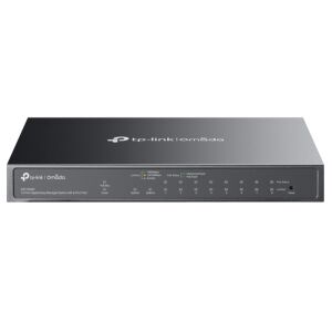 TP-LINK OMADA ES210GMP 10 PORT GIGABIT + 8-PORT POE+ YÖNETİLEBİLİR 123W POE METAL KASA SWITCH