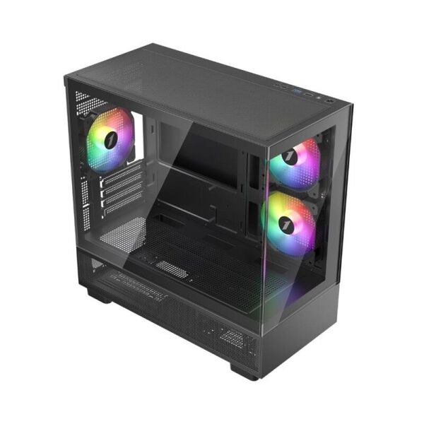 1ST PLAYER MIKU Mİ5 SİYAH 750W 80+ ATX 3.1 SILVER ARGB 6X12CM FAN TEMPERLİ CAM USB 3.0 M-ATX KASA