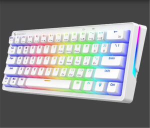 Gameagle GE2015 Poseıdon RGB Kablolu Us Layout Mekanik Beyaz Oyuncu Klavyesi