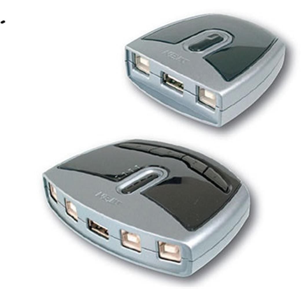 ATEN-US221A USB Arayüzüne Sahip Cihazları Paylaştıran Switch, USB 2.0, 2 PC, 1 USB Cihaz