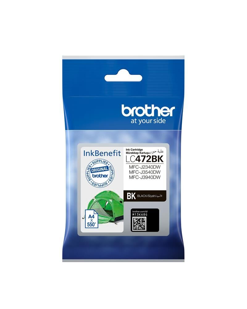 Brother LC472C Cyan Mavi 550 Sayfa Kartuş MFC-J2340-J3540-J3940