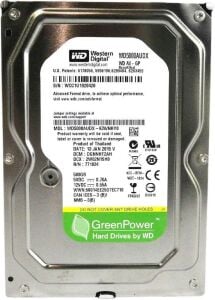 Wd 500Gb WD5000AUDX SATA 3.0 5400 3.5'' RPM Hard Disk