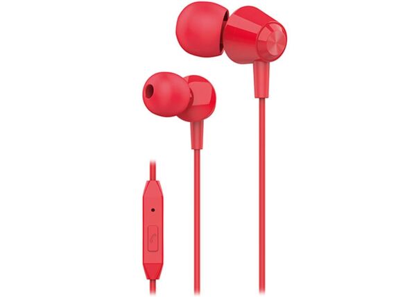 S-link SL-KU160 Mobil Telefon Uyumlu Kırmızı Kulak İçi Mikrofonlu Kulaklık
