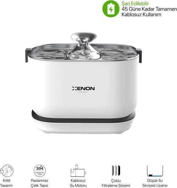 XENON SMART X8652 BATARYALI CELIK SU PINARI